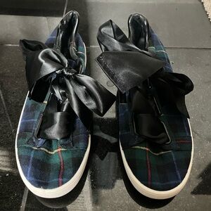 Jeffrey Campbell Plaid Sneakers with Black Accents